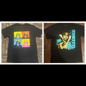 Lot of 2 Notorious B.I.G. and Ice Cube T Shirts Size Medium
